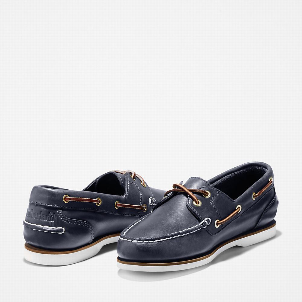 Dámské Boty Sebago Timberland Classic 2-Eye Tmavě Blankyt | TI07196-821