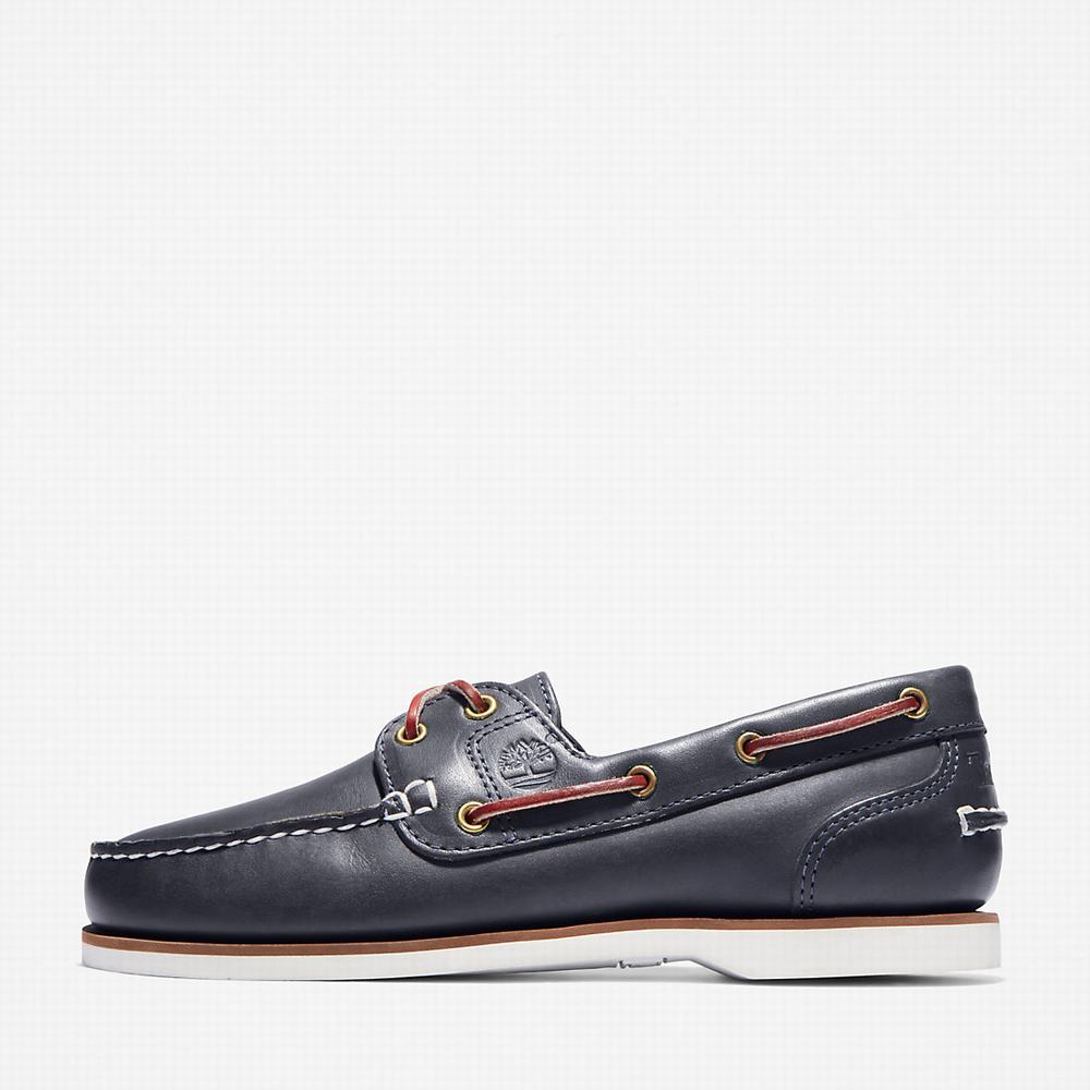 Dámské Boty Sebago Timberland Classic 2-Eye Tmavě Blankyt | TI07196-821
