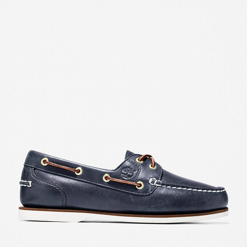 Dámské Boty Sebago Timberland Classic 2-Eye Tmavě Blankyt | TI07196-821