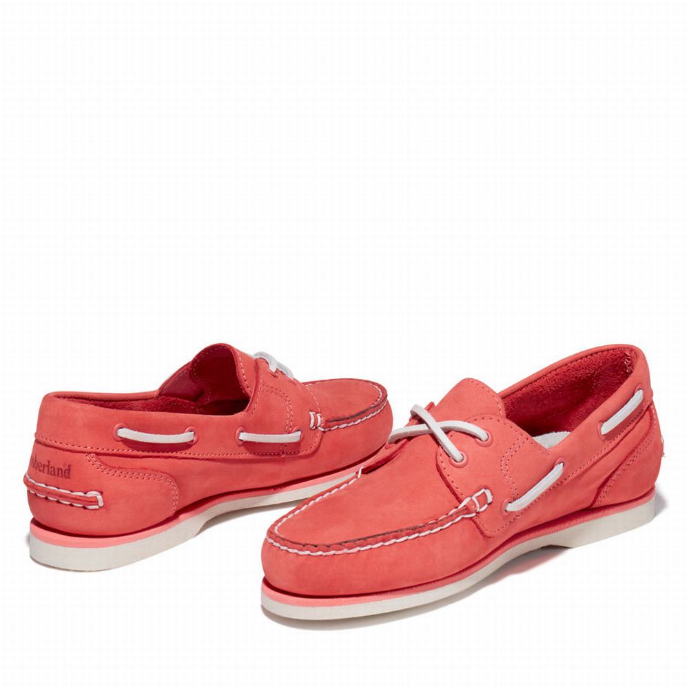 Dámské Boty Sebago Timberland Classic 2-Eye Červené | TI58137-469