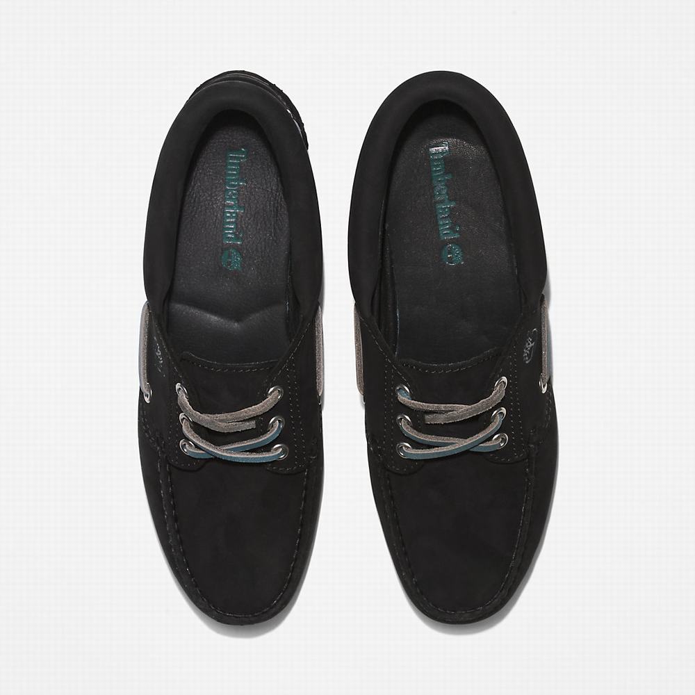 Dámské Boty Sebago Timberland Noreen 3-Eye Lug Handsewn Černé | TI45829-753