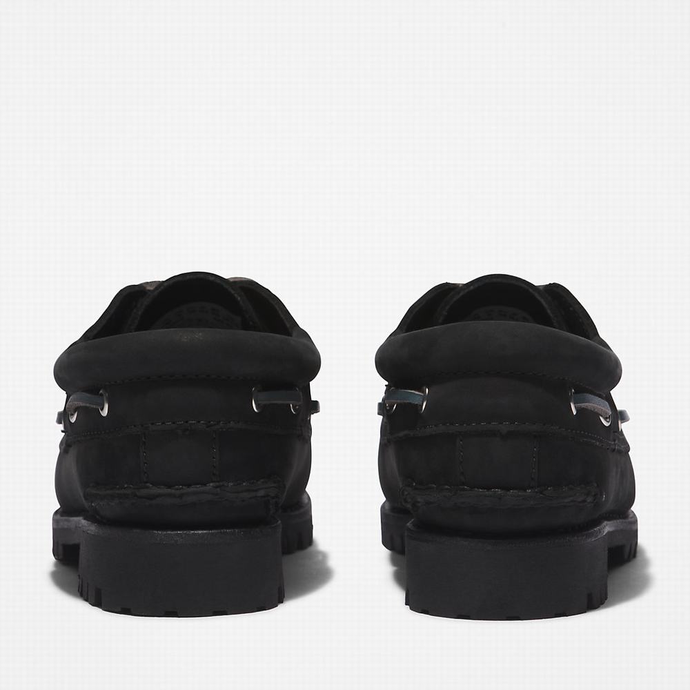 Dámské Boty Sebago Timberland Noreen 3-Eye Lug Handsewn Černé | TI45829-753