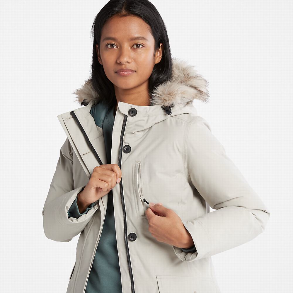 Dámské Bundy Parka Timberland Down-Free Světle Šedé | TI62075-640
