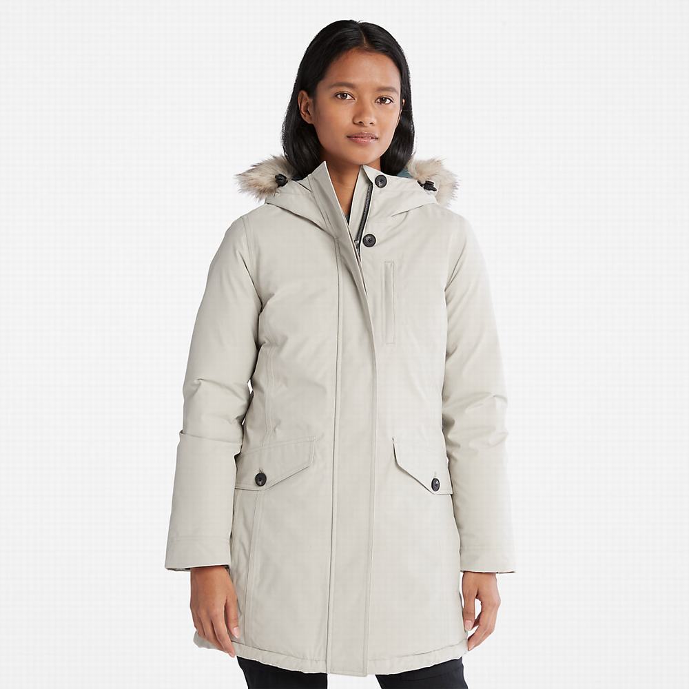 Dámské Bundy Parka Timberland Down-Free Světle Šedé | TI62075-640