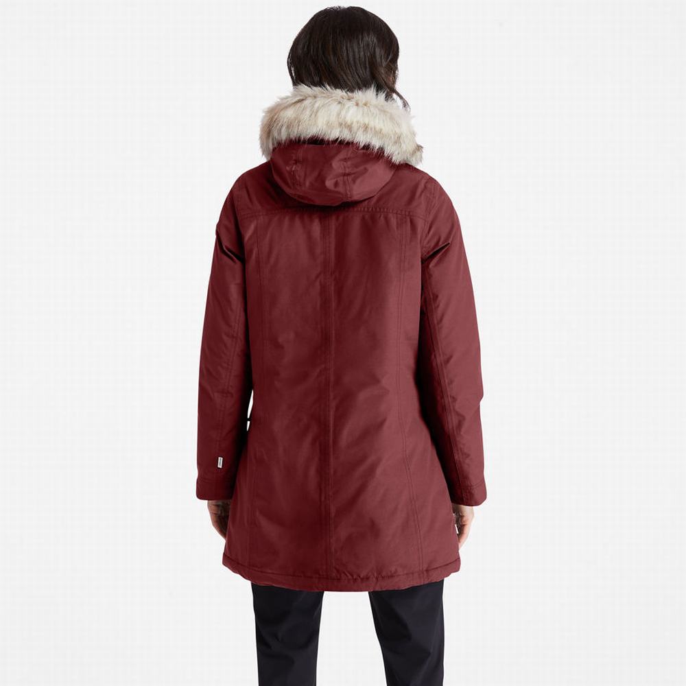 Dámské Bundy Parka Timberland DryVent™ Waterproof Vínové | TI56241-176