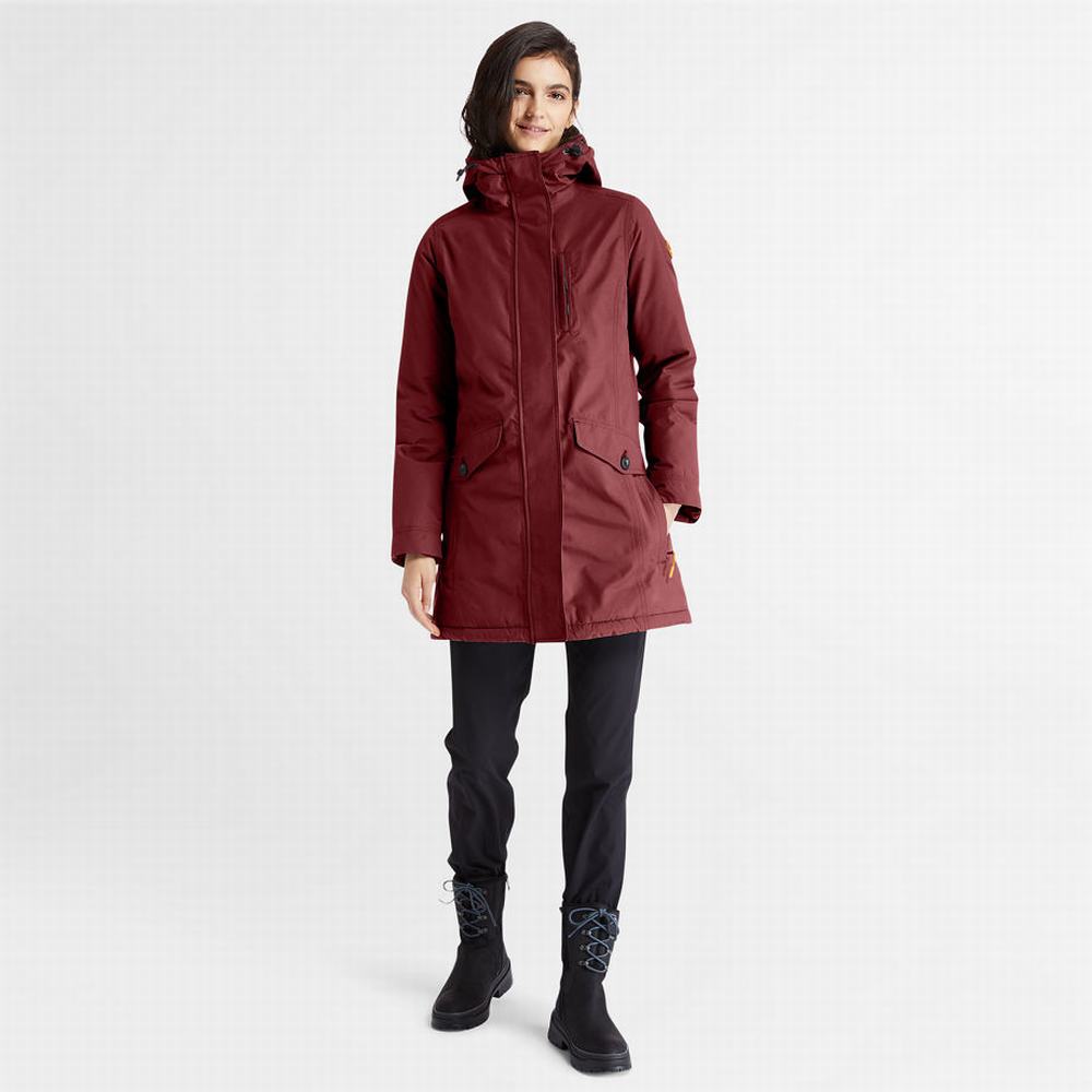Dámské Bundy Parka Timberland DryVent™ Waterproof Vínové | TI56241-176