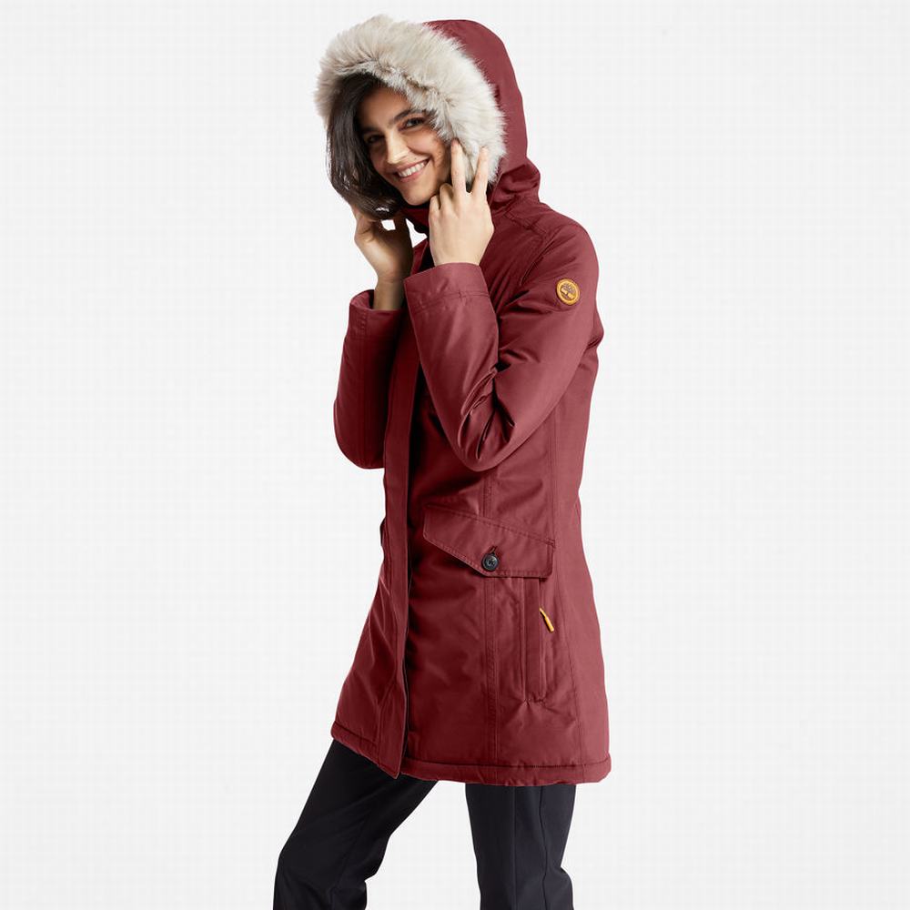 Dámské Bundy Parka Timberland DryVent™ Waterproof Vínové | TI56241-176