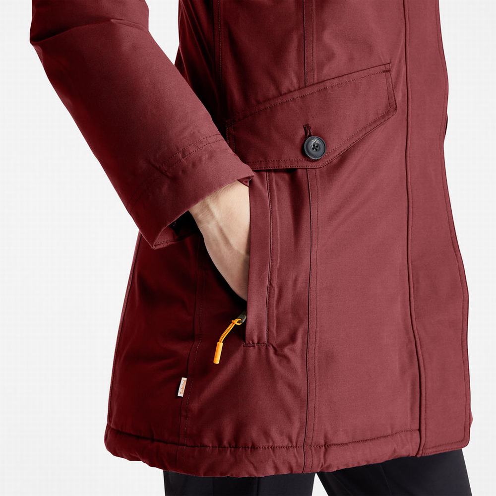 Dámské Bundy Parka Timberland DryVent™ Waterproof Vínové | TI56241-176