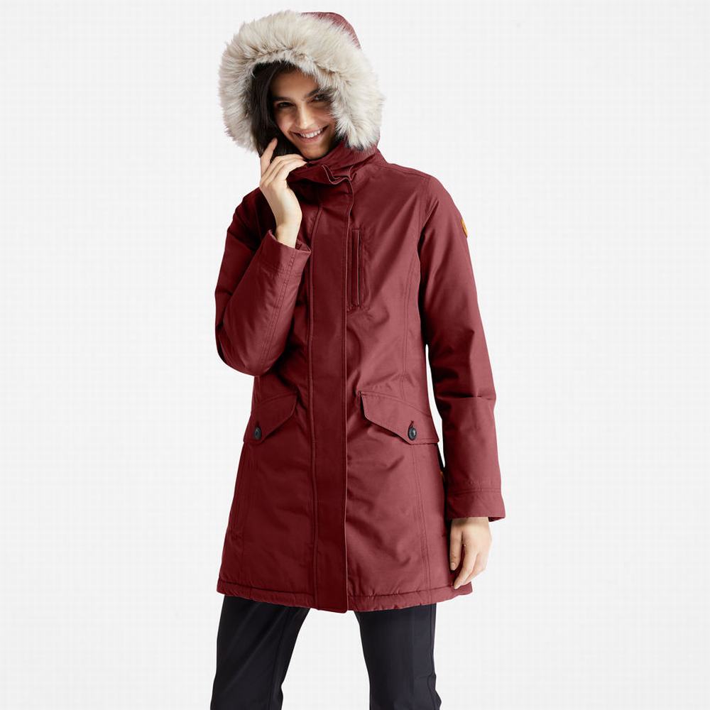 Dámské Bundy Parka Timberland DryVent™ Waterproof Vínové | TI56241-176
