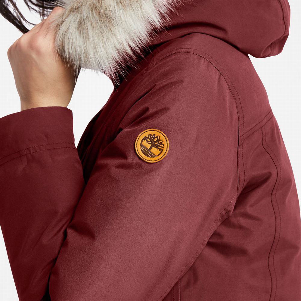 Dámské Bundy Parka Timberland DryVent™ Waterproof Vínové | TI56241-176