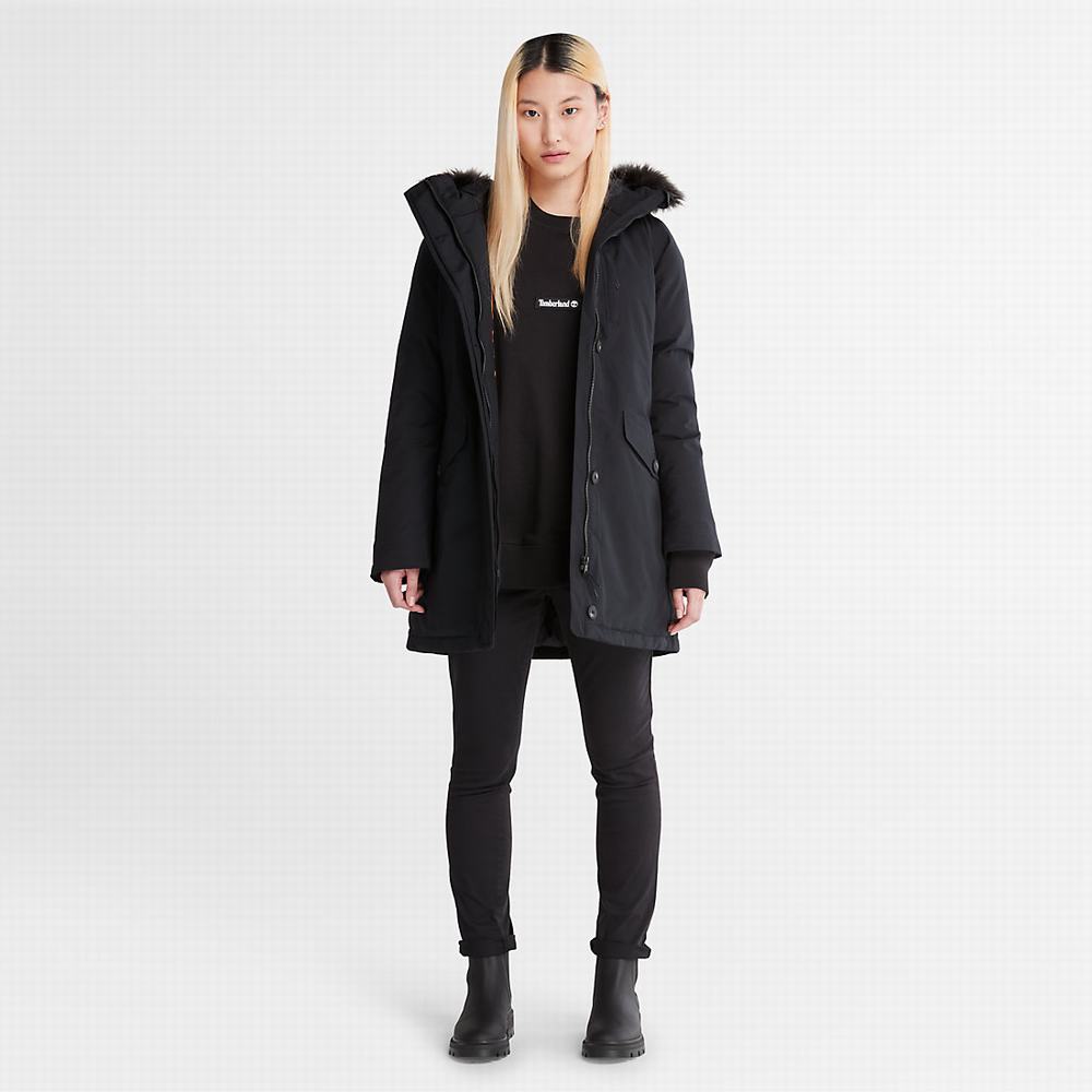 Dámské Bundy Parka Timberland DryVent™ Waterproof Černé | TI70643-769