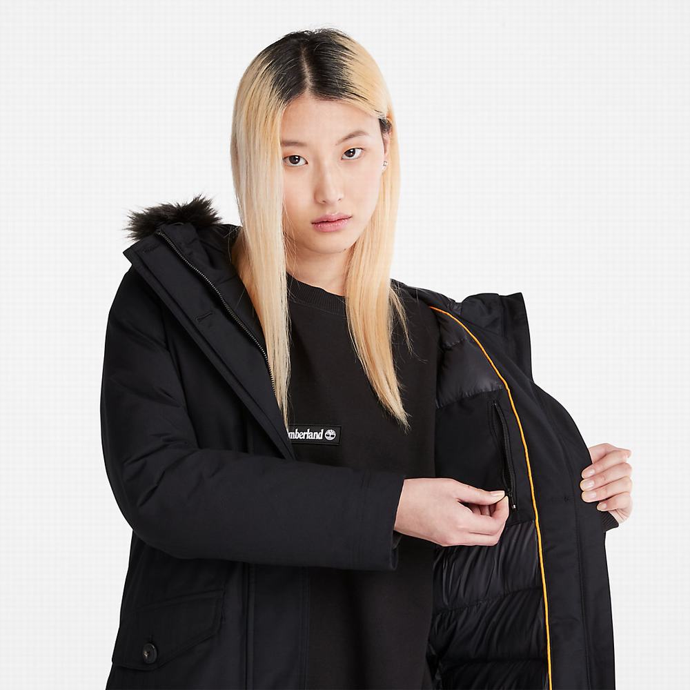 Dámské Bundy Parka Timberland DryVent™ Waterproof Černé | TI70643-769