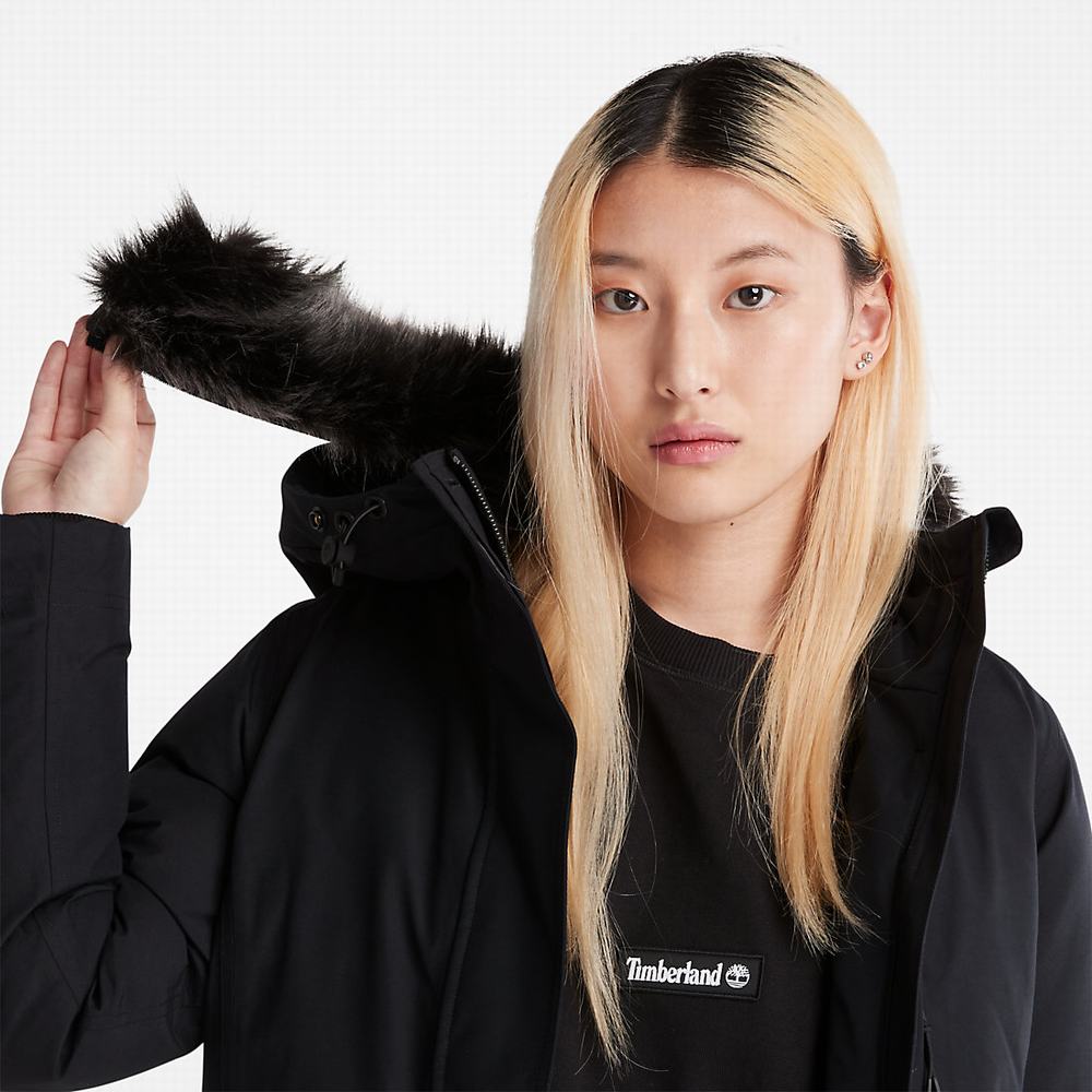 Dámské Bundy Parka Timberland DryVent™ Waterproof Černé | TI70643-769