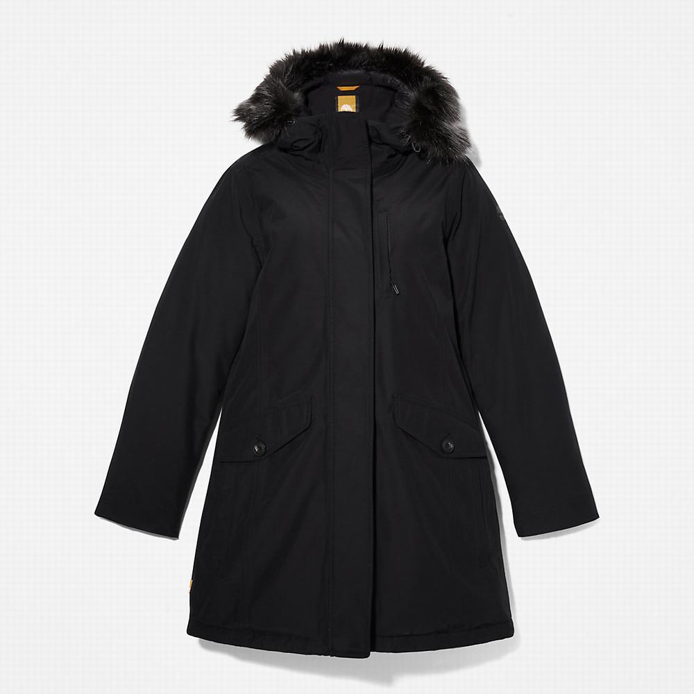 Dámské Bundy Parka Timberland DryVent™ Waterproof Černé | TI70643-769