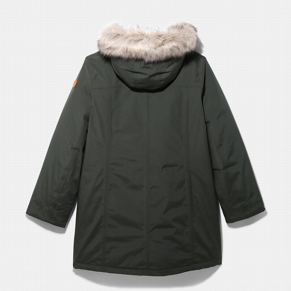 Dámské Bundy Parka Timberland DryVent™ Waterproof Zelene | TI80451-591