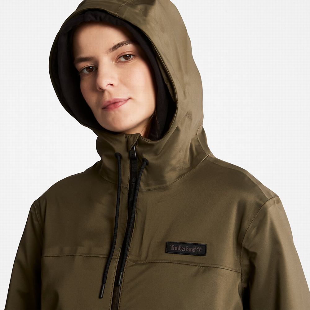 Dámské Bundy Parka Timberland Waterproof Mid-length Tmavě Zelene | TI38290-902