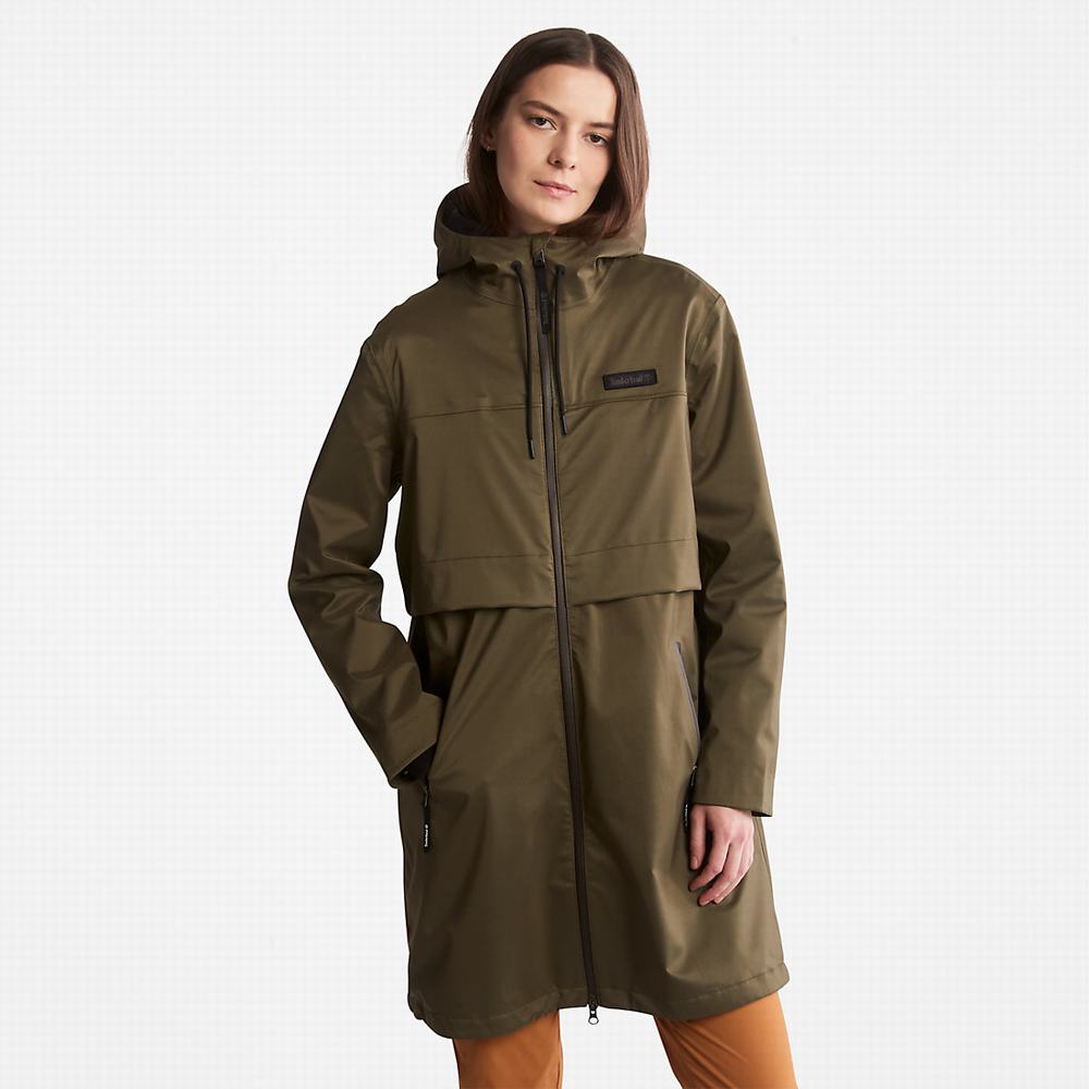 Dámské Bundy Parka Timberland Waterproof Mid-length Tmavě Zelene | TI38290-902