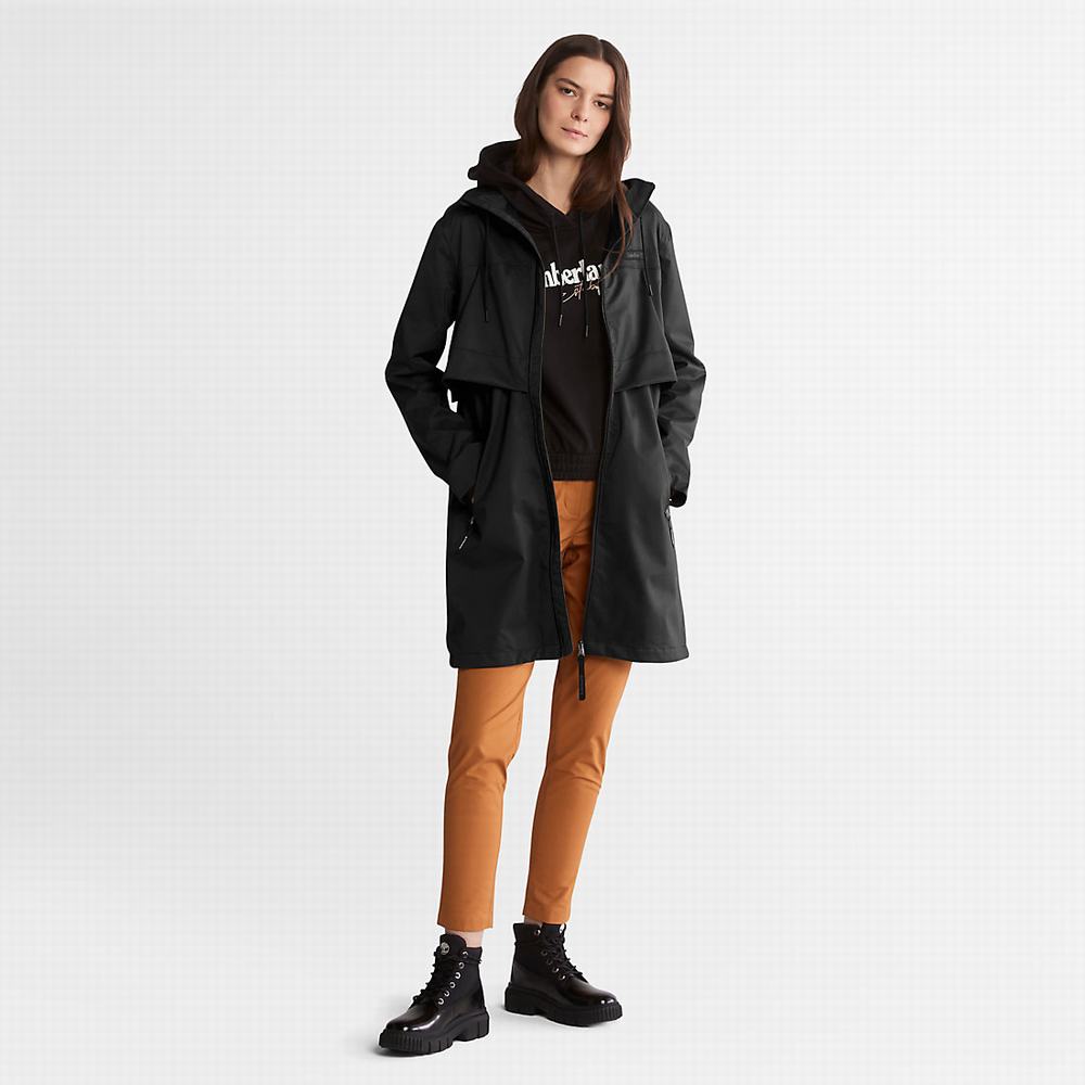 Dámské Bundy Parka Timberland Waterproof Mid-length Černé | TI69274-789