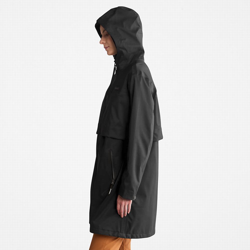 Dámské Bundy Parka Timberland Waterproof Mid-length Černé | TI69274-789