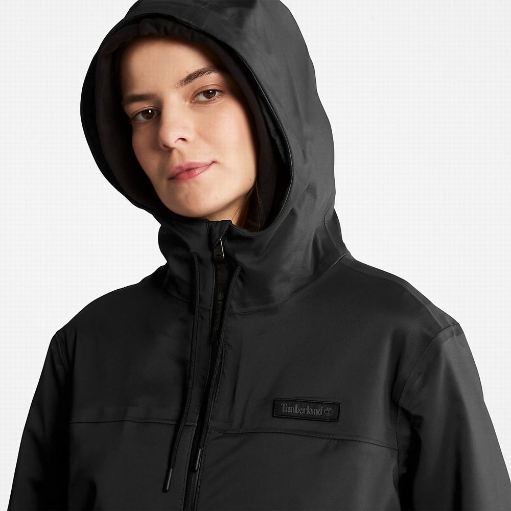 Dámské Bundy Parka Timberland Waterproof Mid-length Černé | TI69274-789