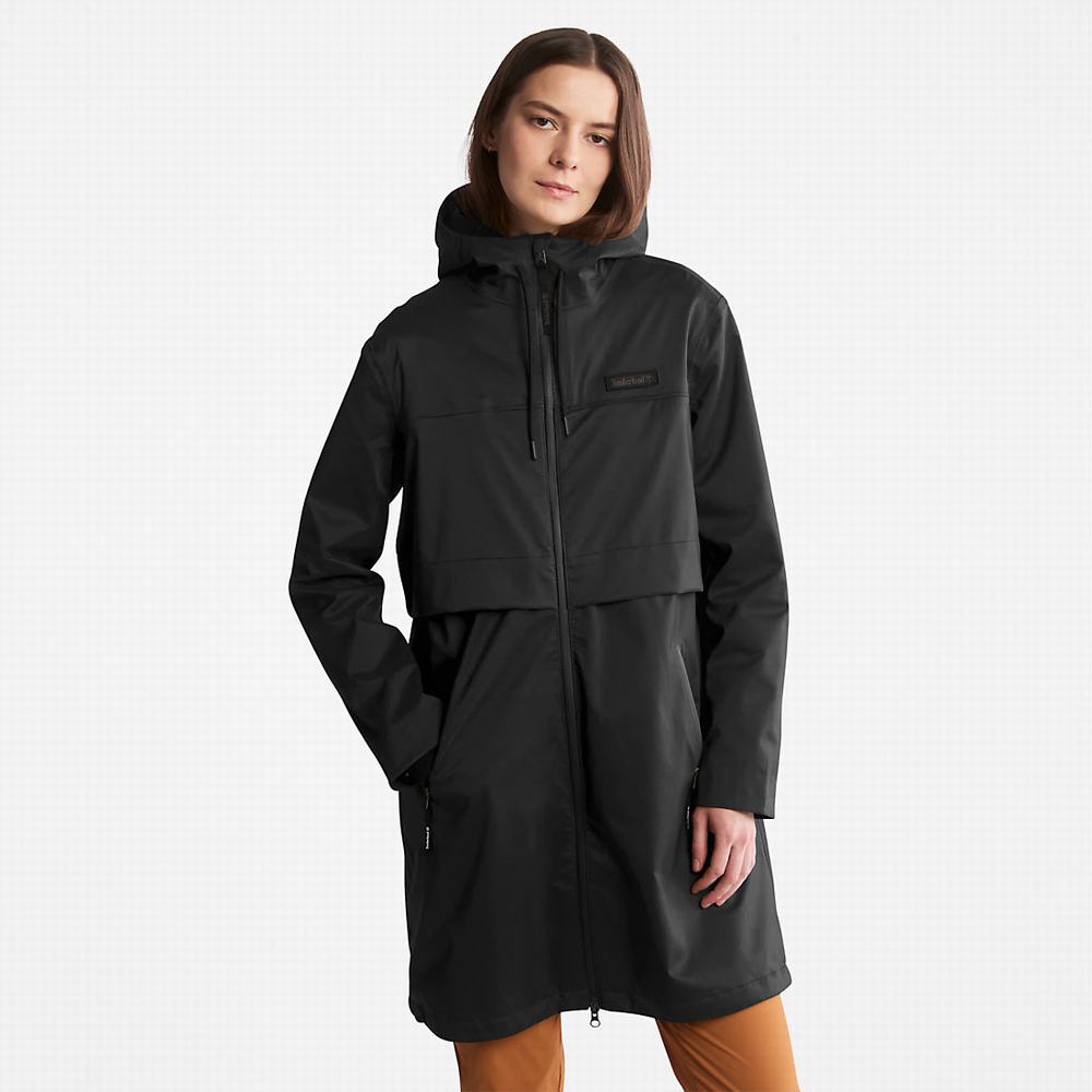 Dámské Bundy Parka Timberland Waterproof Mid-length Černé | TI69274-789