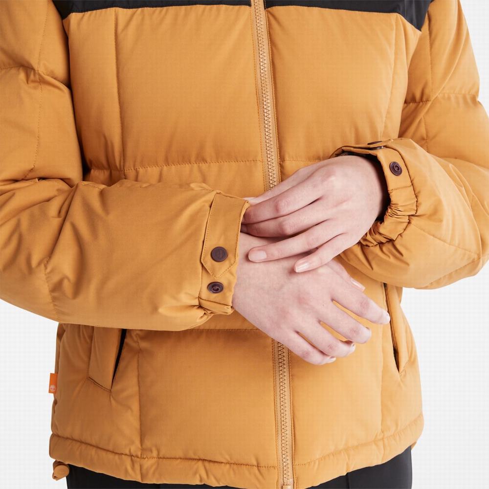 Dámské Bundy Timberland Oversize Re:Down® Insulation Puffer Hnědé | TI24759-573