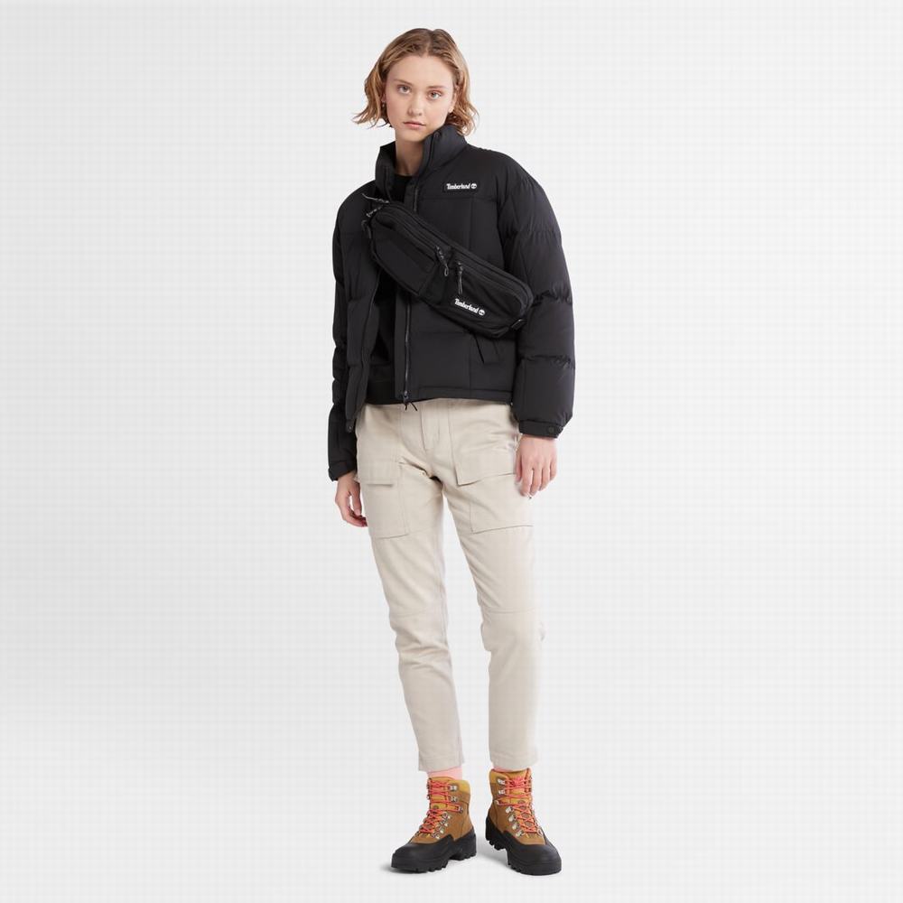 Dámské Bundy Timberland Oversize Re:Down® Insulation Puffer Černé | TI64987-063