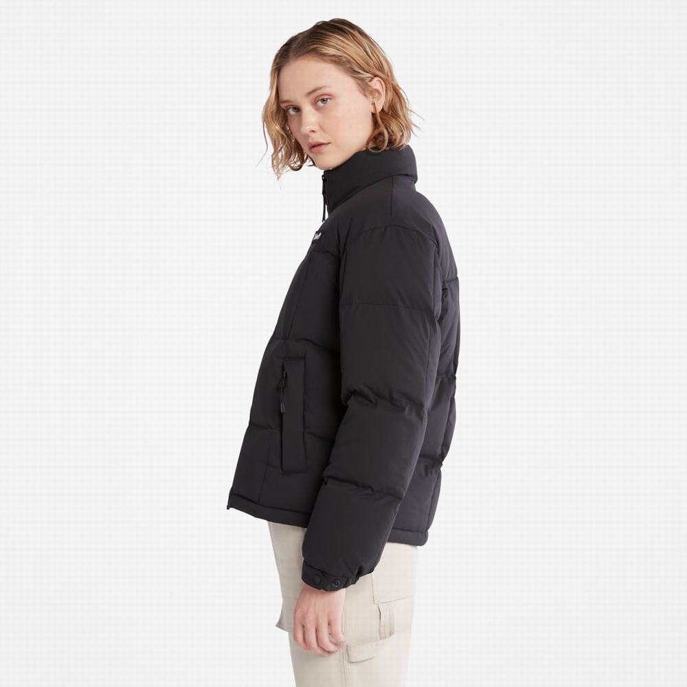 Dámské Bundy Timberland Oversize Re:Down® Insulation Puffer Černé | TI64987-063