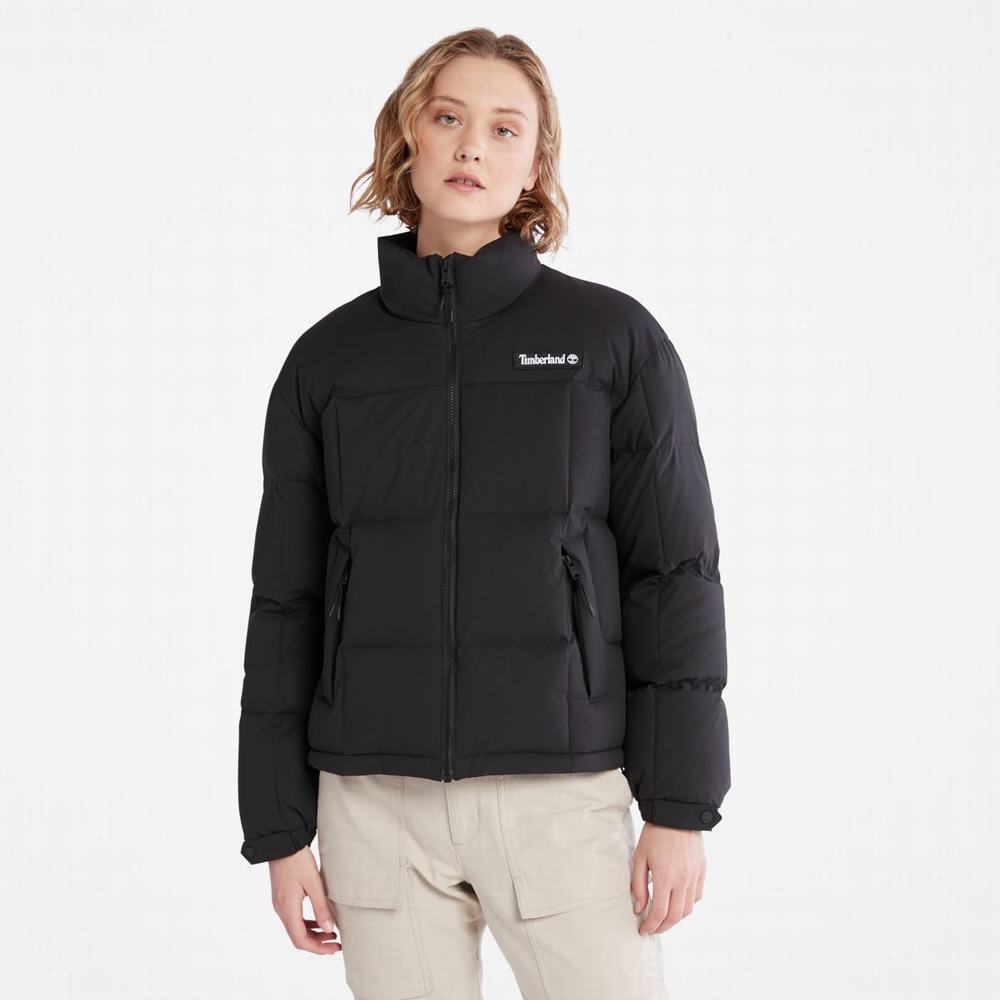 Dámské Bundy Timberland Oversize Re:Down® Insulation Puffer Černé | TI64987-063