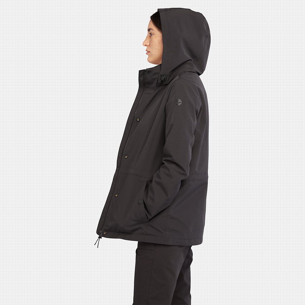 Dámské Bundy Timberland Podšité Raincoat Černé | TI20856-879