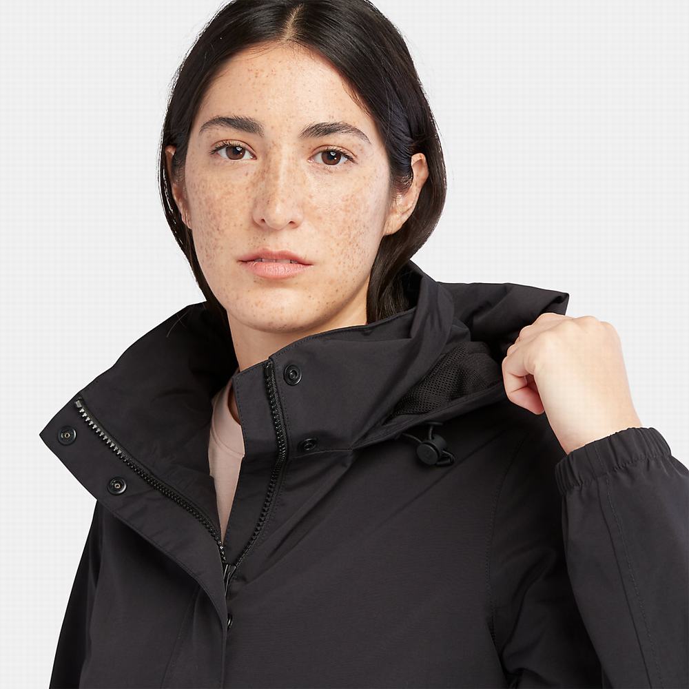 Dámské Bundy Timberland Podšité Raincoat Černé | TI20856-879