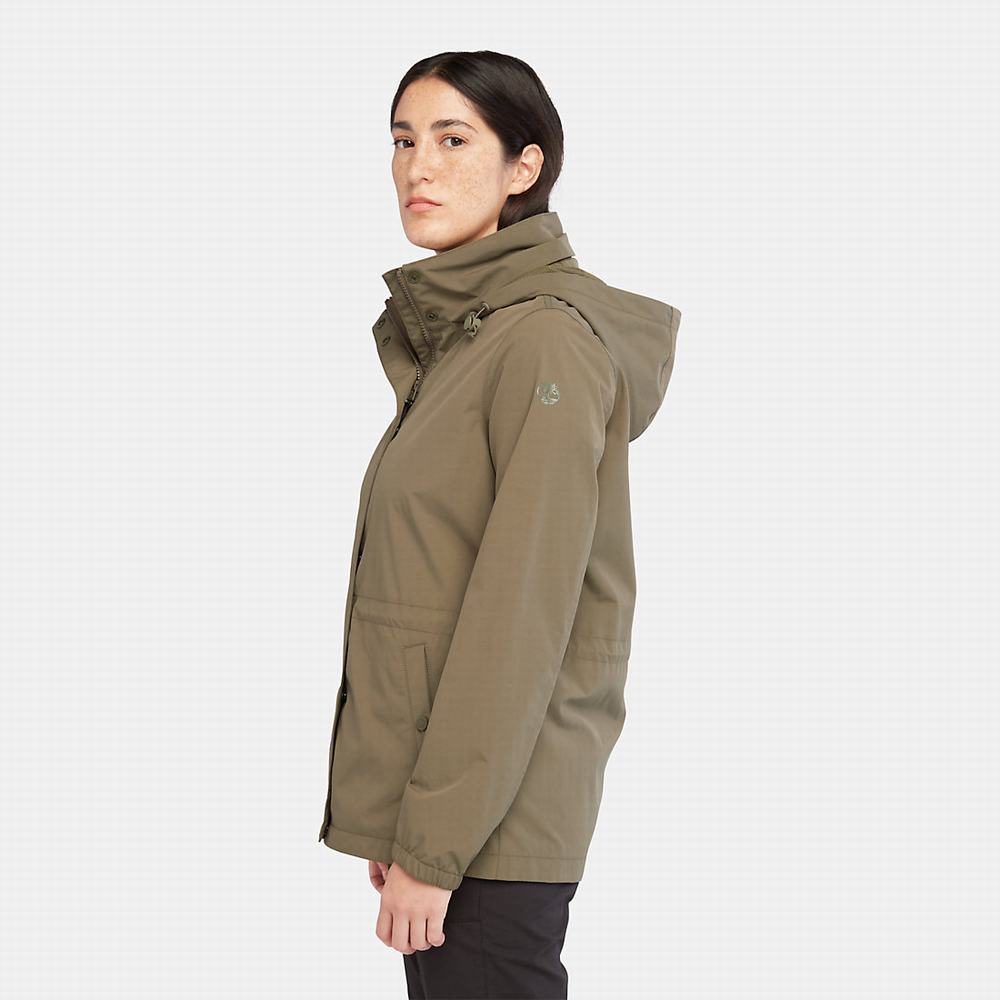 Dámské Bundy Timberland Podšité Raincoat Zelene | TI34127-186