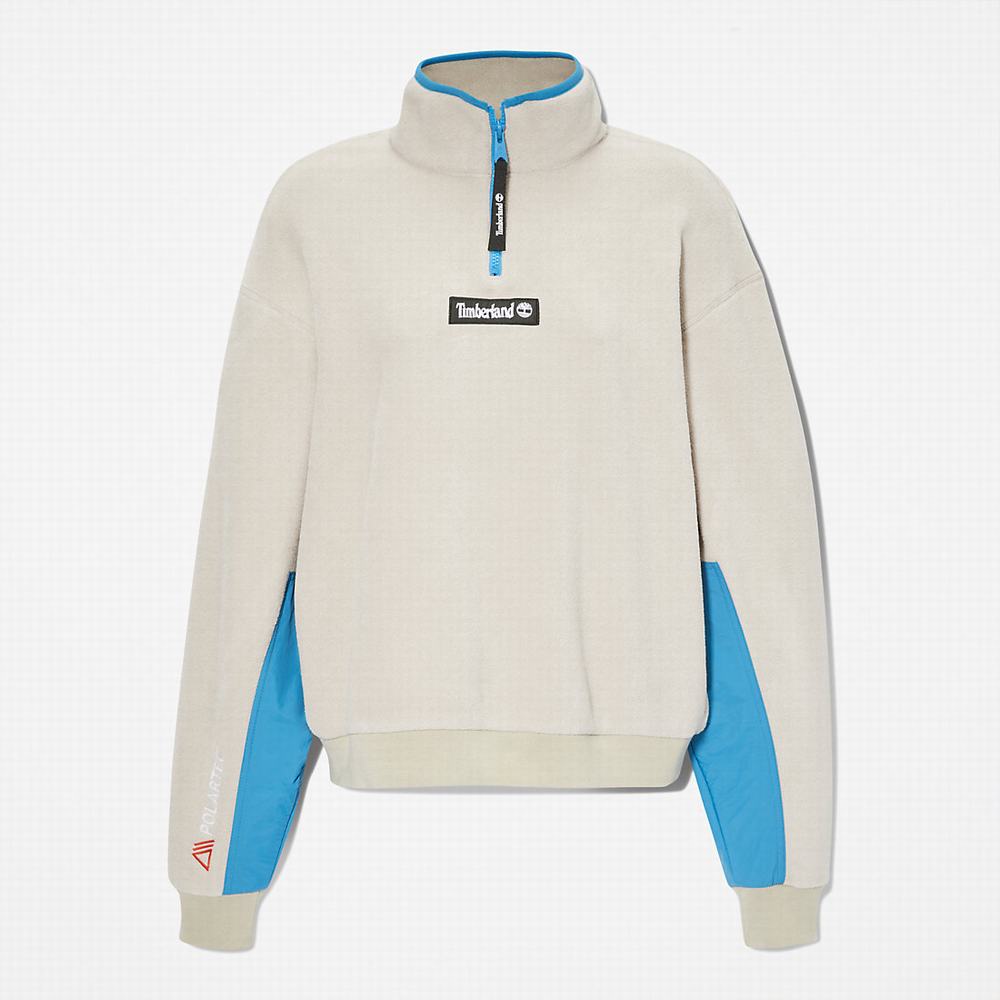 Dámské Bundy Timberland Polartec® Funnel-neck Fleece Béžový | TI85946-456