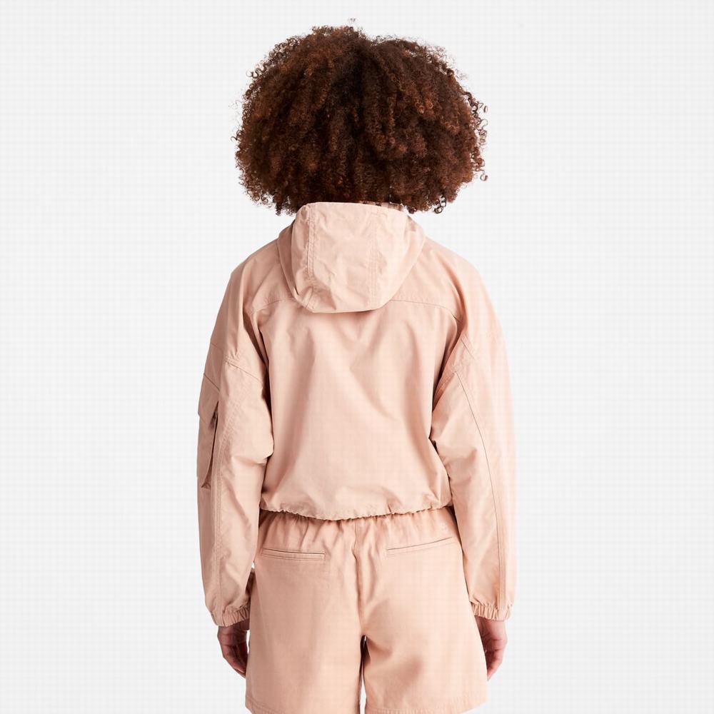 Dámské Bundy Timberland Vody-Repellent Street Cropped Anorak Růžové | TI17820-378
