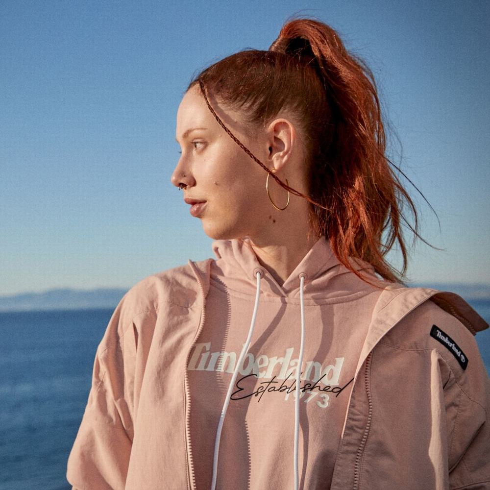 Dámské Bundy Timberland Vody-Repellent Street Cropped Anorak Růžové | TI17820-378