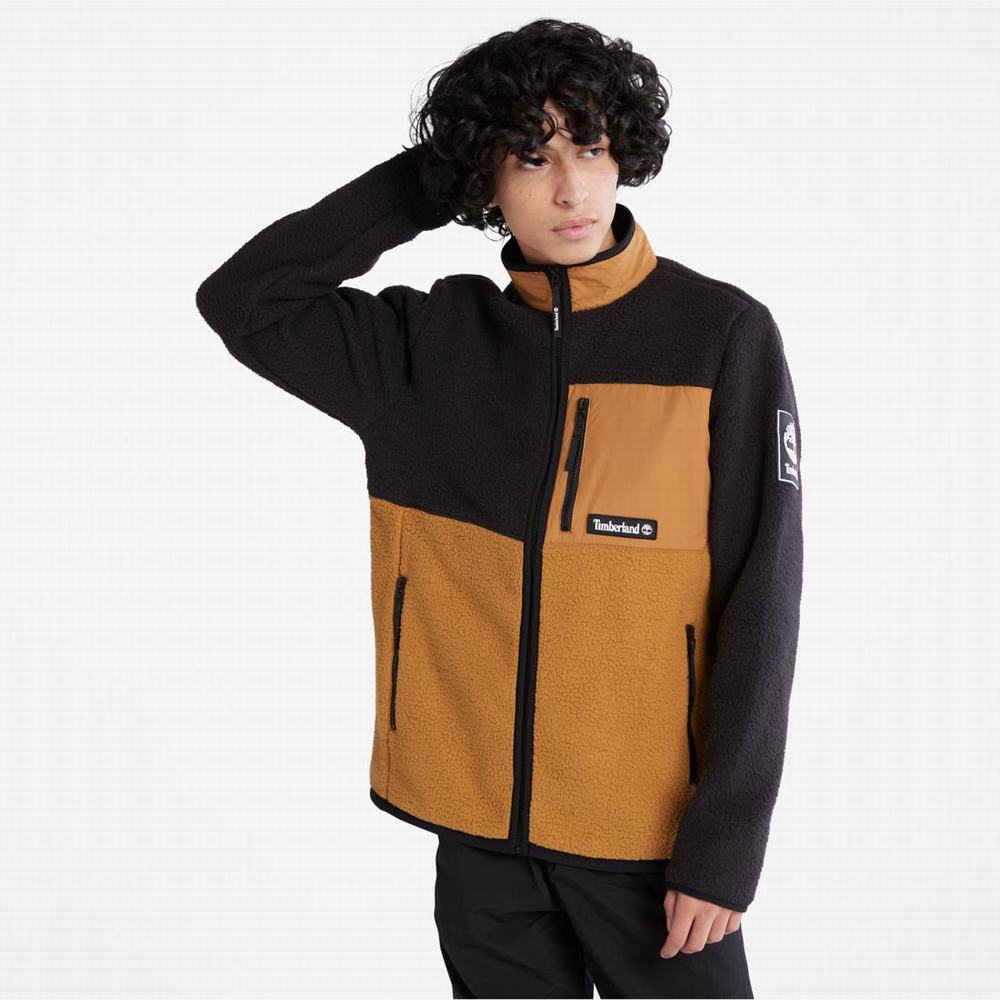Dámské Fleece Bundy Timberland Outdoor Archive High-Pile Hnědé Černé | TI87254-681