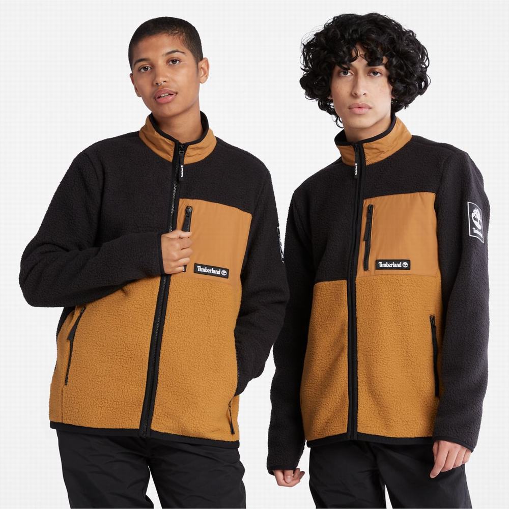 Dámské Fleece Bundy Timberland Outdoor Archive High-Pile Hnědé Černé | TI87254-681