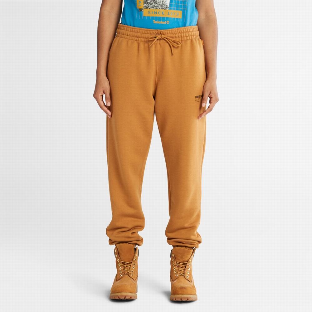 Dámské Kalhoty Timberland Luxe Pohodlí Sweatpants Hnědé | TI87215-603