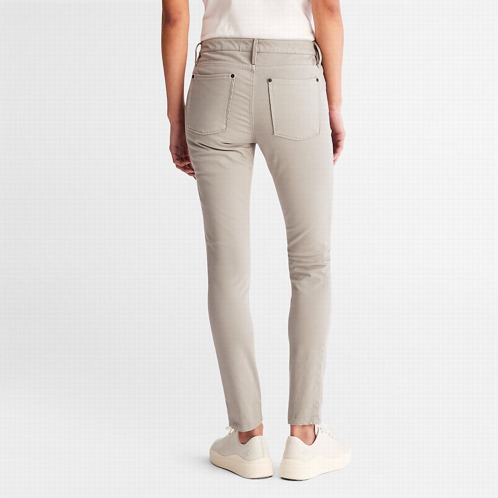 Dámské Kalhoty Timberland Mid-rise Super-skinny Šedé | TI03169-462