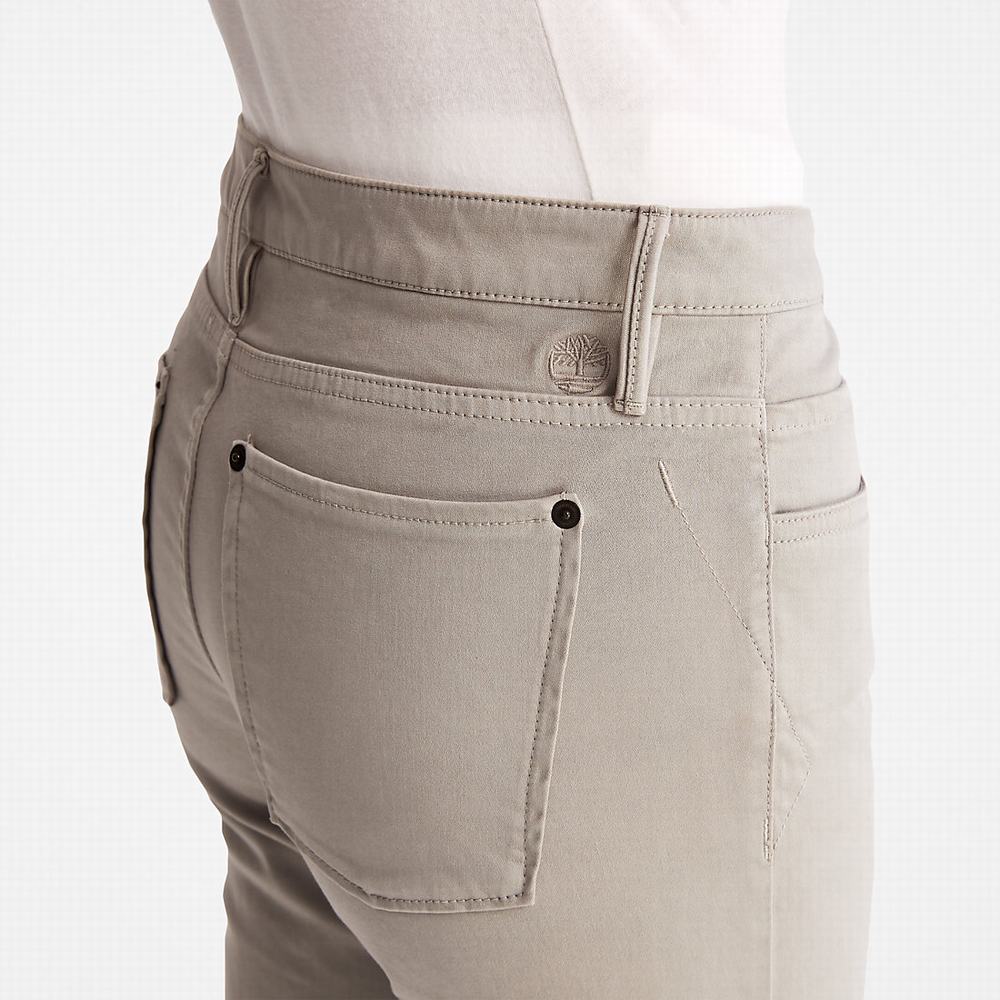 Dámské Kalhoty Timberland Mid-rise Super-skinny Šedé | TI03169-462