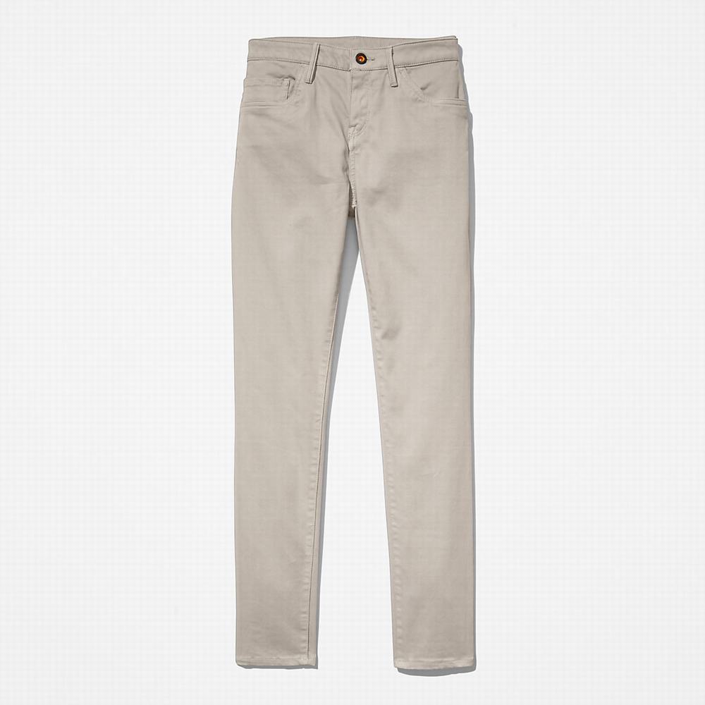 Dámské Kalhoty Timberland Mid-rise Super-skinny Šedé | TI03169-462