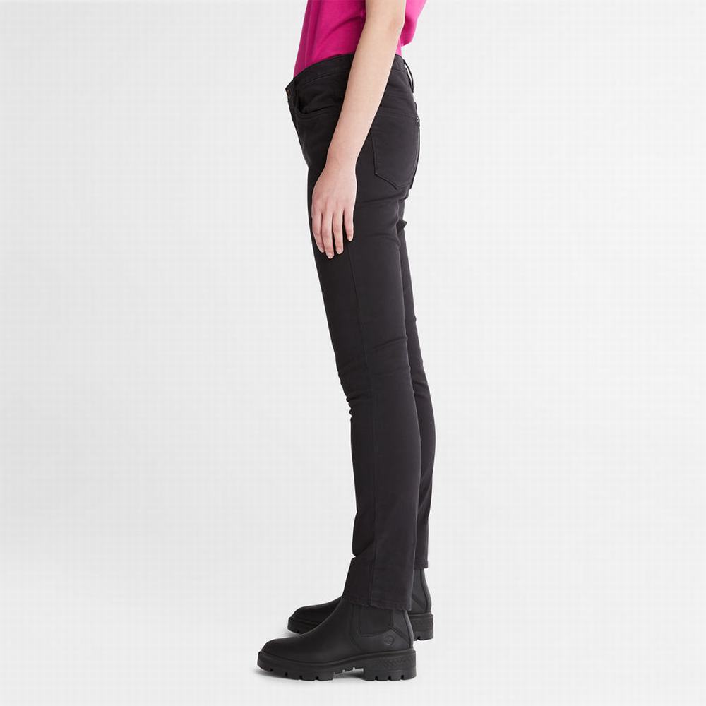 Dámské Kalhoty Timberland Stretch Chino Černé | TI73219-052