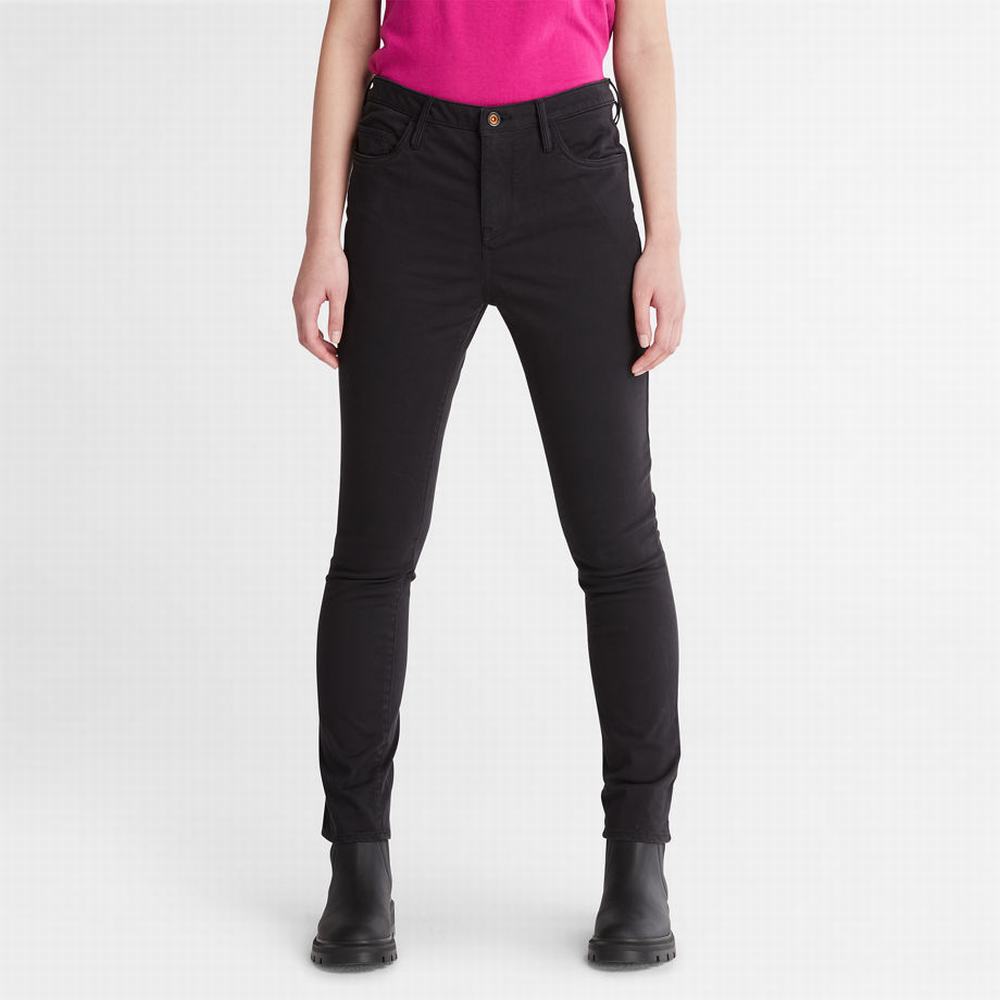 Dámské Kalhoty Timberland Stretch Chino Černé | TI73219-052