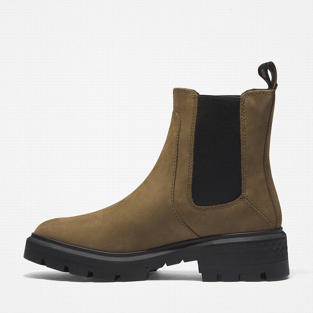 Dámské Kotníkové Boty Timberland Cortina Valley Zelene | TI12836-251