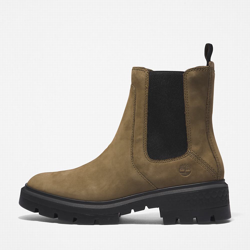 Dámské Kotníkové Boty Timberland Cortina Valley Zelene | TI12836-251