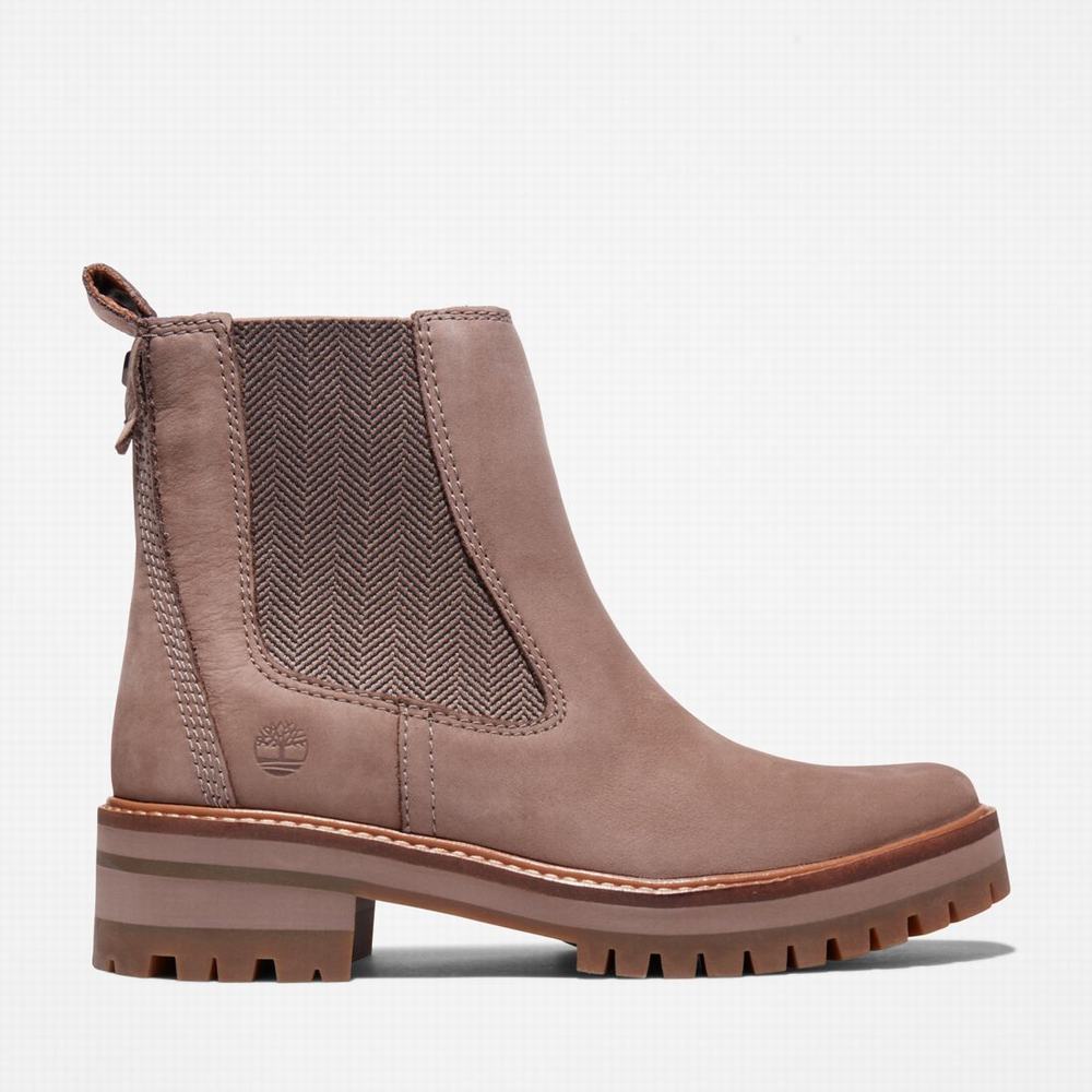 Dámské Kotníkové Boty Timberland Courmayeur Valley Taupe Nubuck | TI47801-630