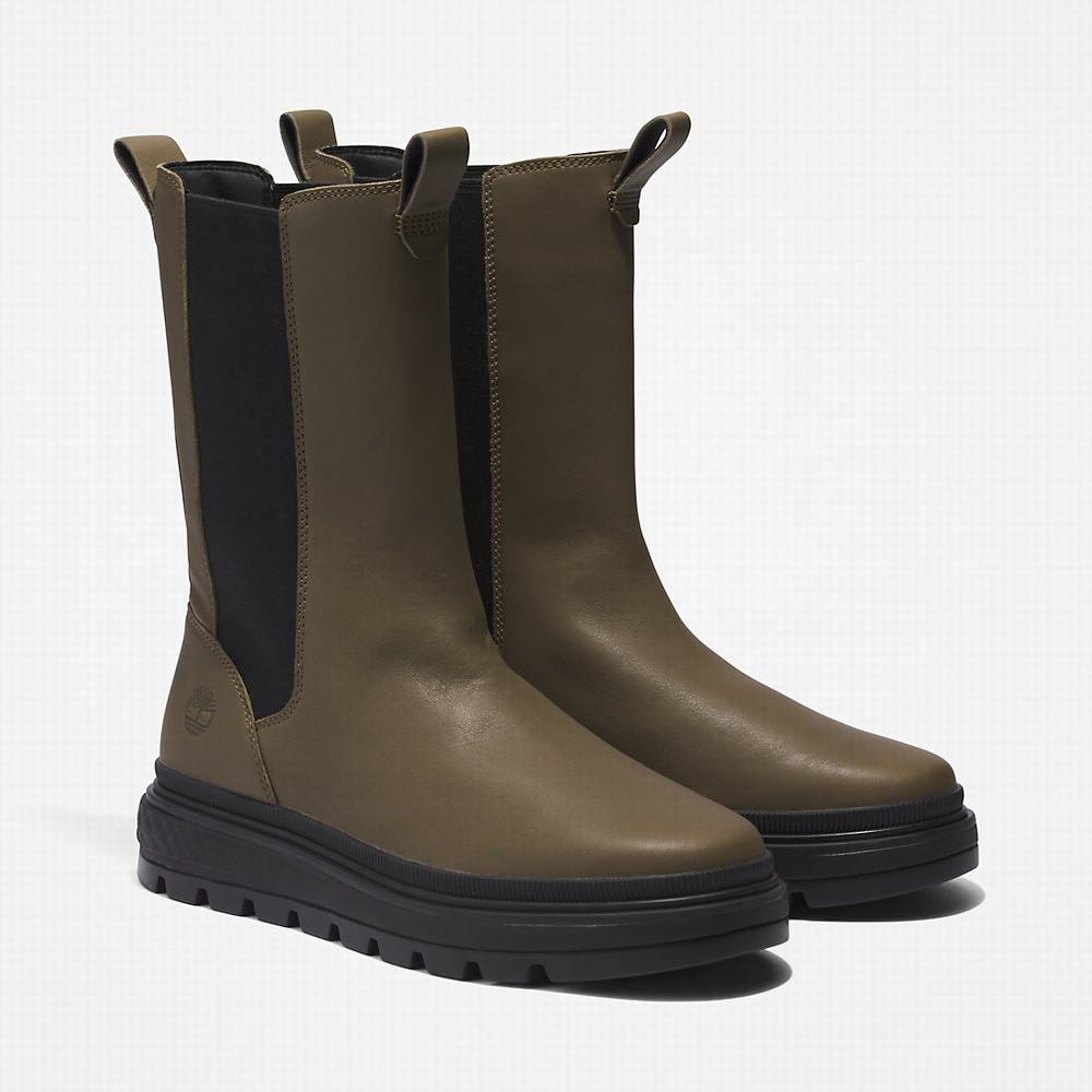 Dámské Kotníkové Boty Timberland Ray City GreenStride™ Combat Zelene | TI65219-140
