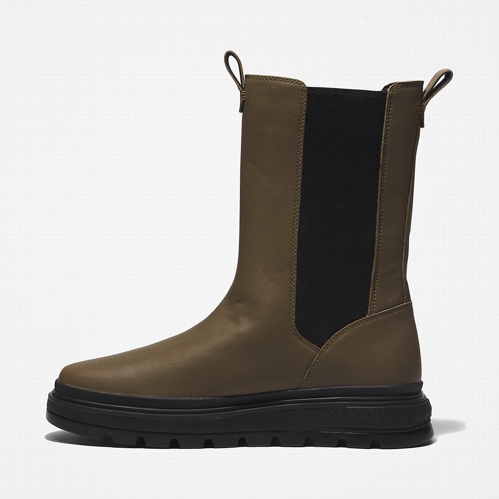 Dámské Kotníkové Boty Timberland Ray City GreenStride™ Combat Zelene | TI65219-140