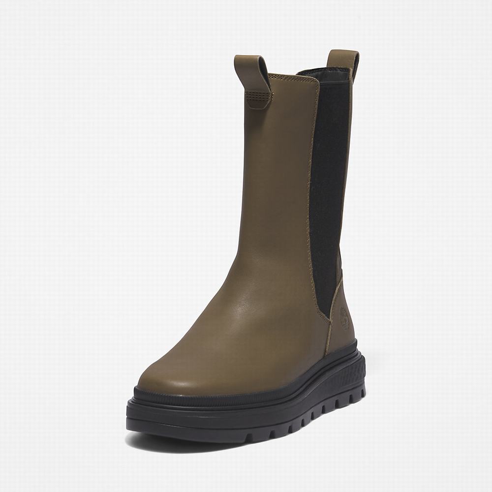 Dámské Kotníkové Boty Timberland Ray City GreenStride™ Combat Zelene | TI65219-140