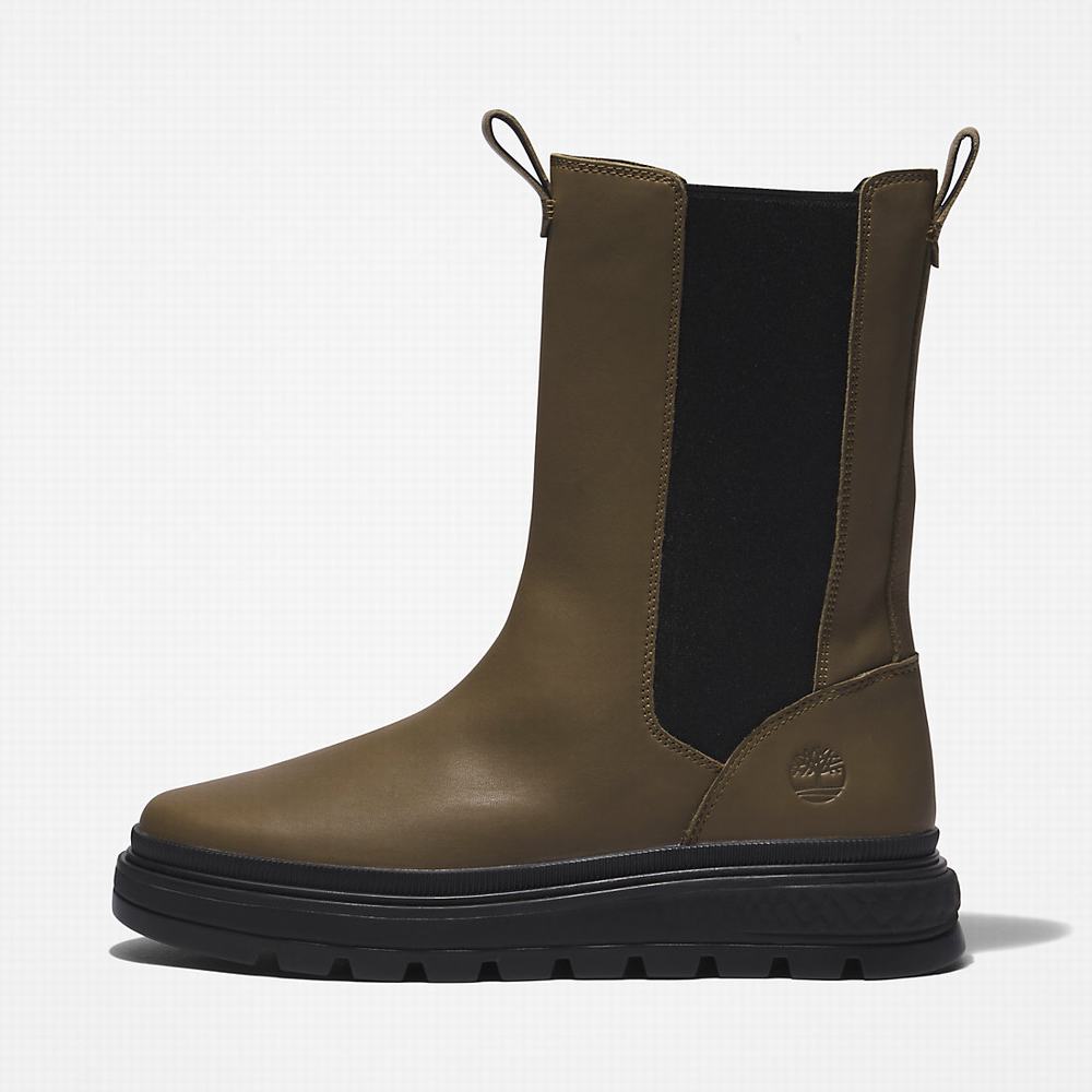 Dámské Kotníkové Boty Timberland Ray City GreenStride™ Combat Zelene | TI65219-140